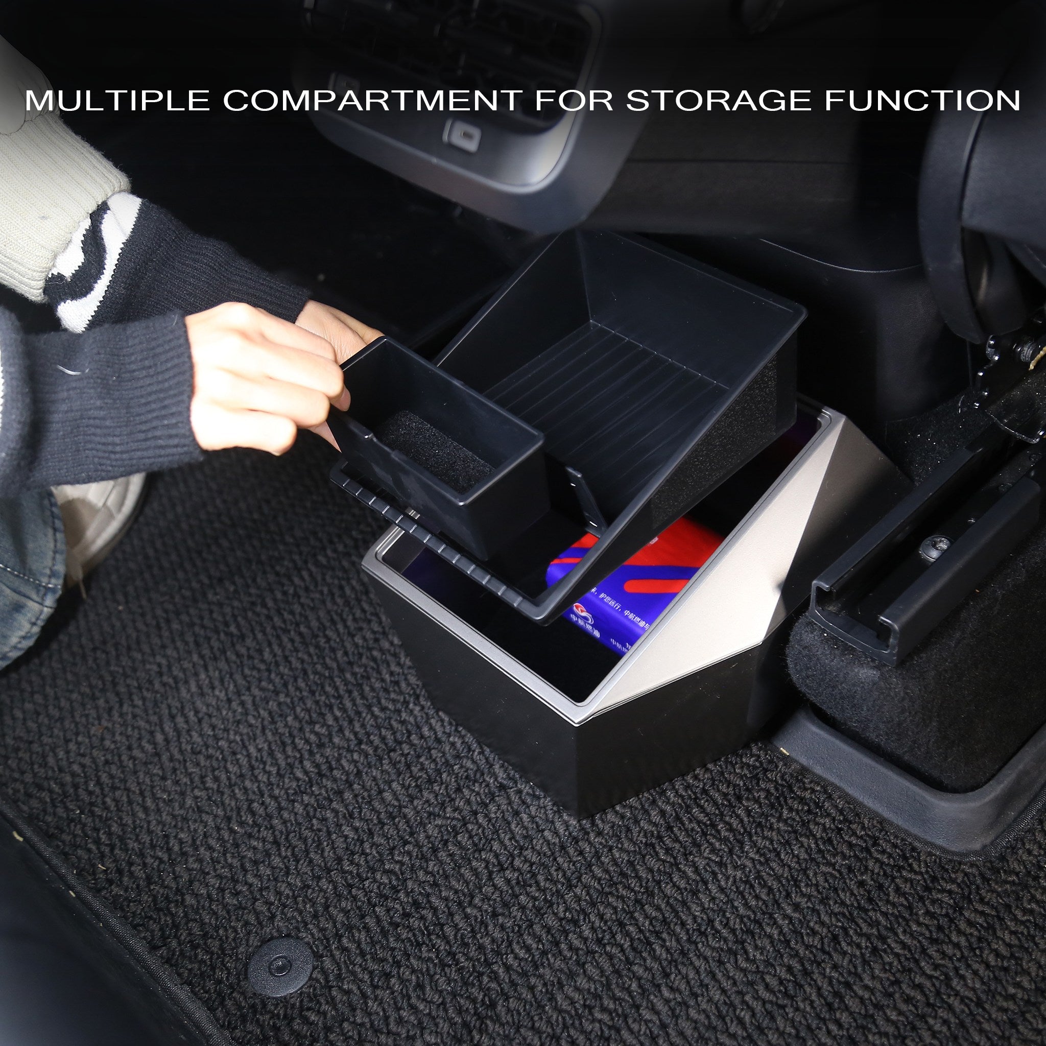 Tesla Model Y Rear Storage Rear Center Console Organizer Storage Box For Tesla Model Y - Cybertru ...