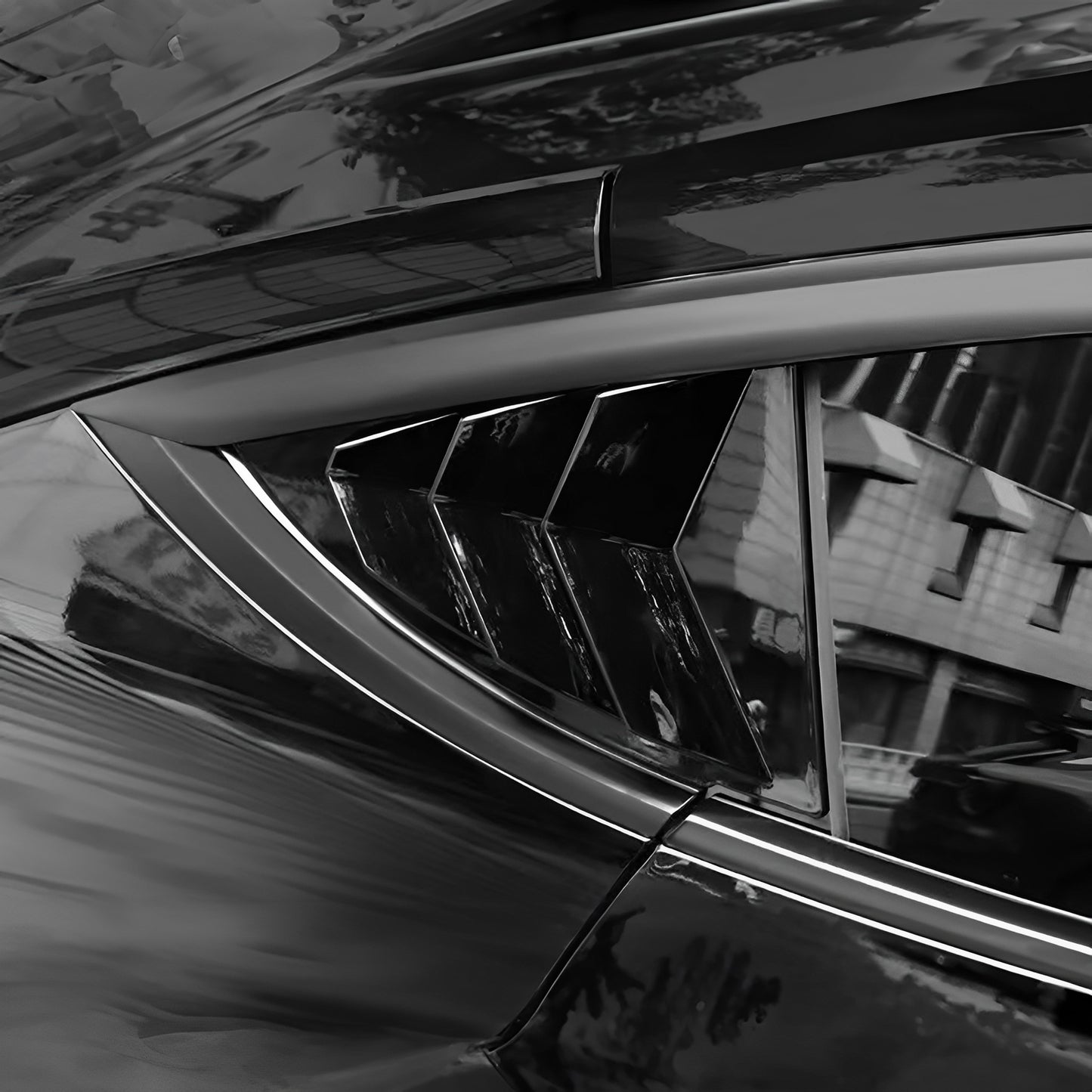 Rear Side Window Louvers For Tesla Model Y by Yeslak