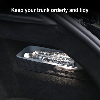 Rear Trunk Side Storage Box for Tesla Refreshed Model S 2021+