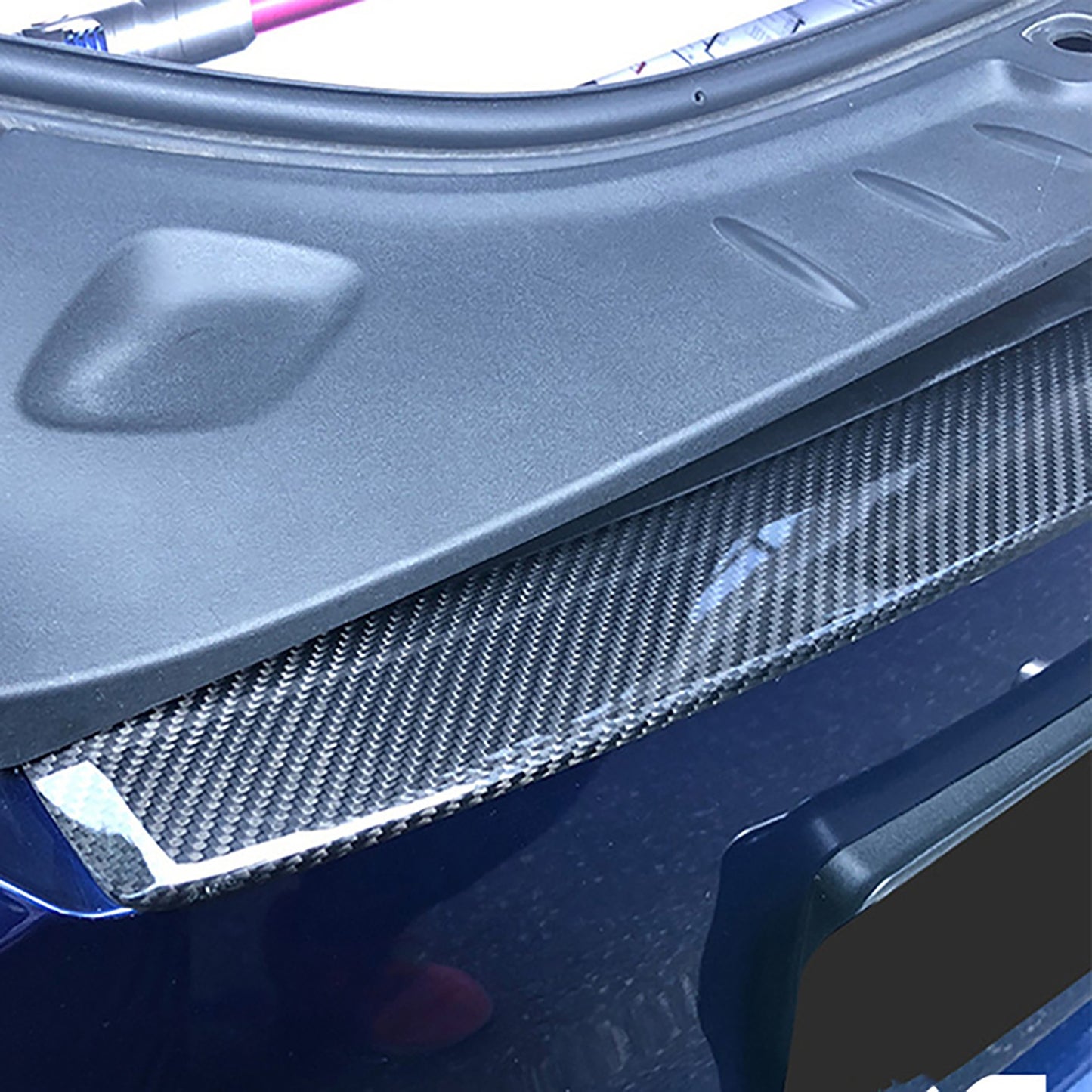 Real Carbon Fiber Front Bumper Inlay For Tesla Model S