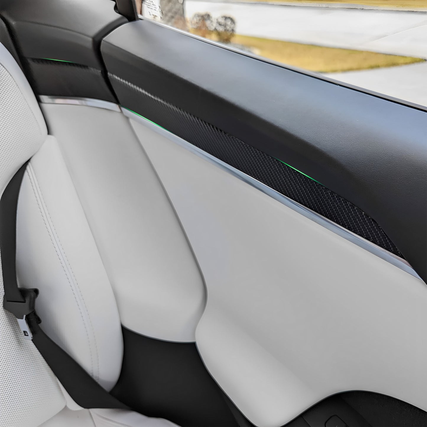 Real Carbon Fiber Door Trims For 2021+Model S / X