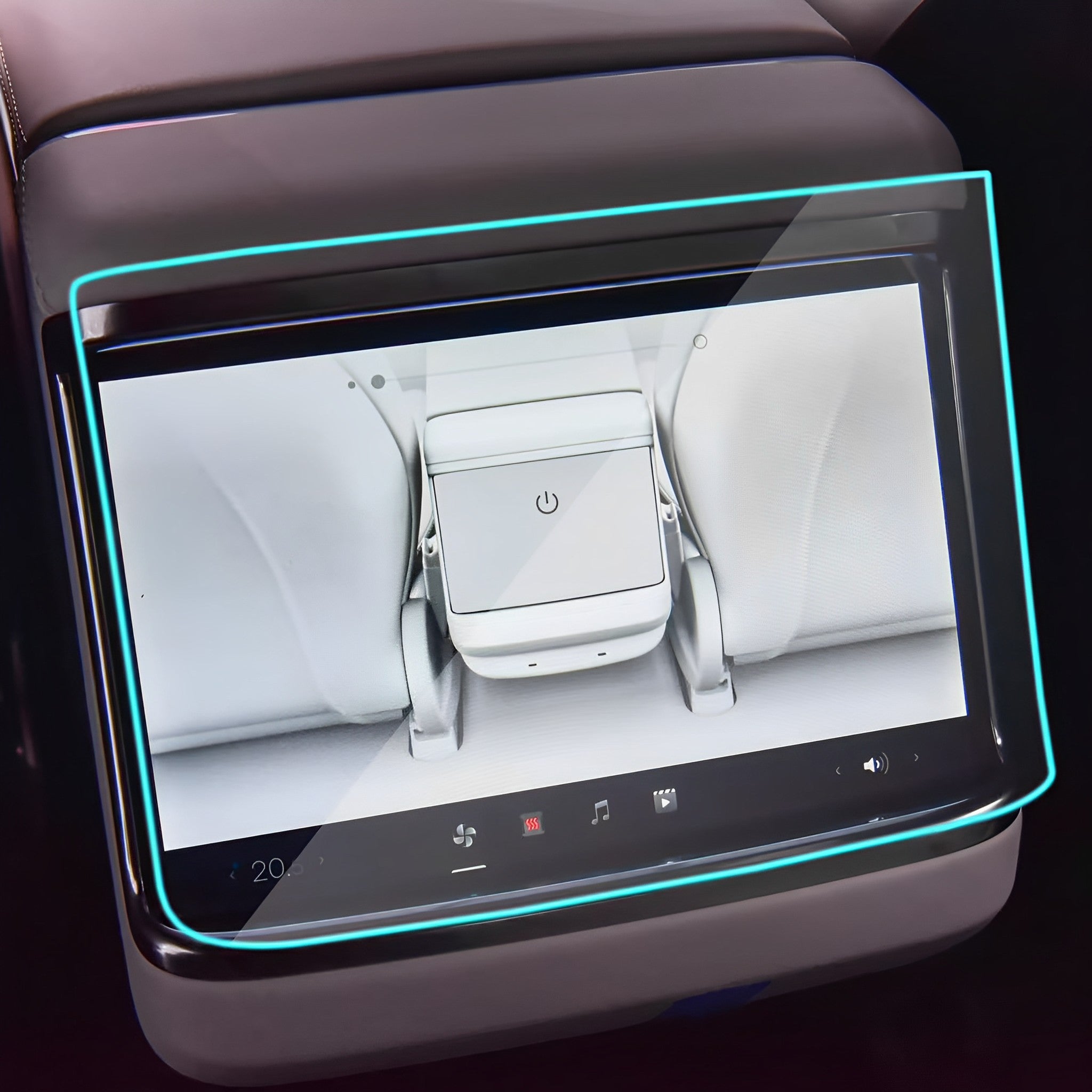 Protecteur d'écran en verre trempé pour Telsa Model X/S 