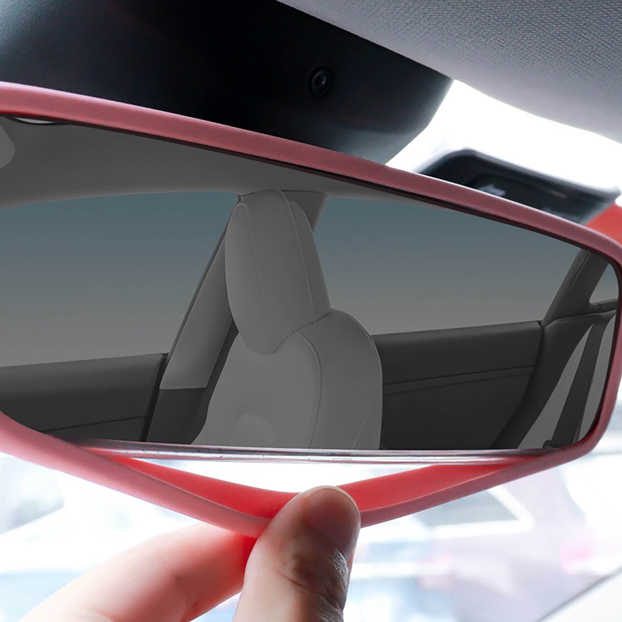 Ygapuzi Auto achterzijde spiegel beschermer frame, Silicone Auto Interieur Achteruitkijkspiegel Cover rand beschermhoes compatibel met model 3 Model Y, Leuke Autotoebehoren (Wit Ygapuzi Auto achterzijde spiegel beschermer frame, Silicone Auto Interieur Achteruitkijkspiegel Cover rand beschermhoes compatibel met model 3 Model Y, Leuke Autotoebehoren (Wit