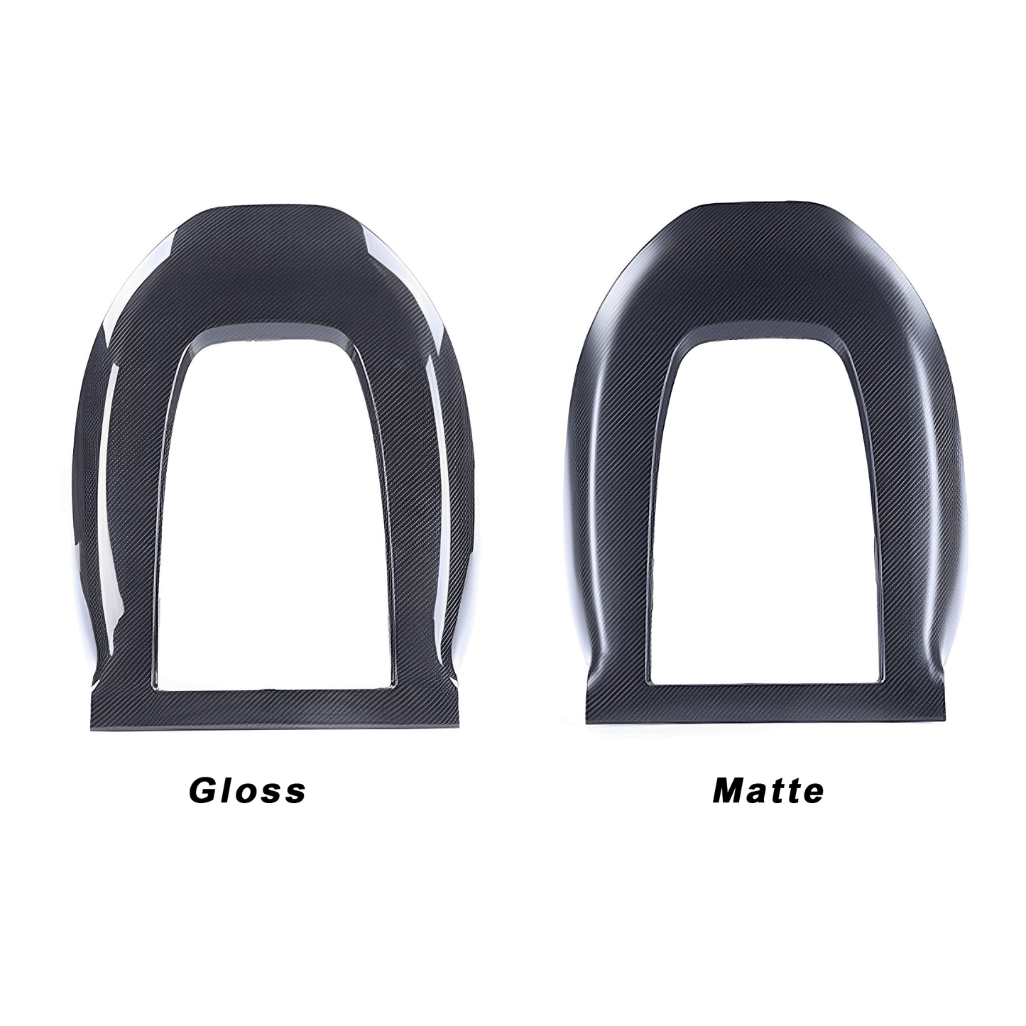 Carbon Fiber Seat Back Cover For Tesla Model 3&Y
