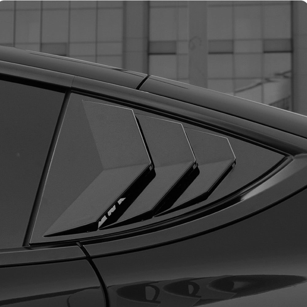 Rear Window Tesla Sport Rear Side Quarter Window Louvers for Tesla Model Y (2020–2025 ...