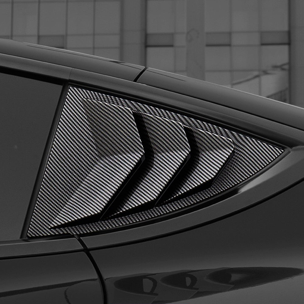 Rear Window Tesla Sport Rear Side Quarter Window Louvers for Tesla Model Y (2020–2025 ...