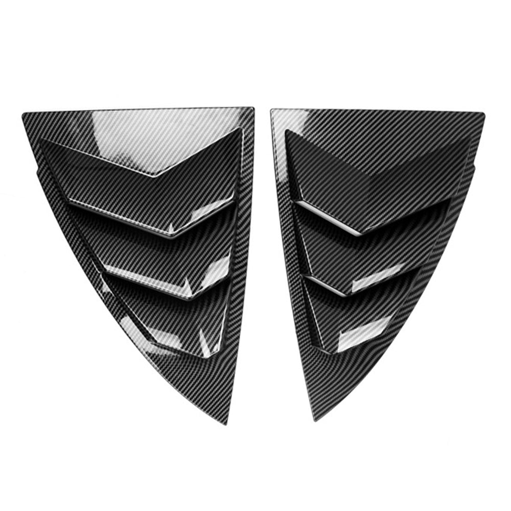Gloss Black Side Window Louver Cover Sport Style For Tesla Model Y (2020-2026) - Pair