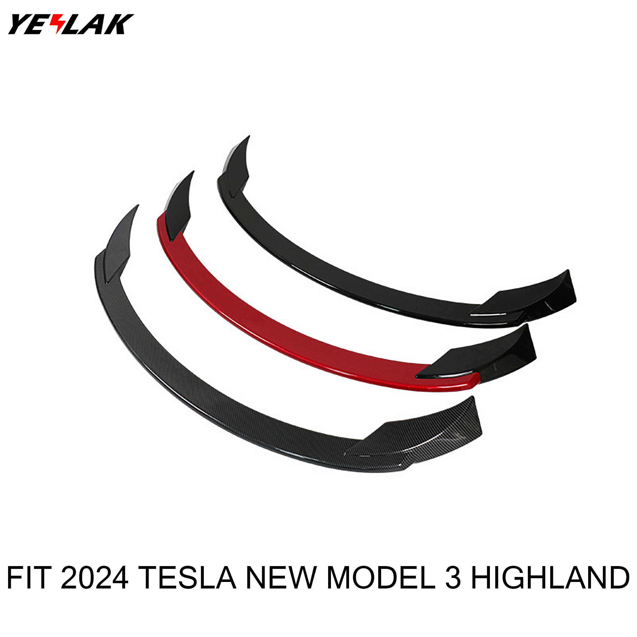 Sporty Style Spoiler For Tesla Model 3 & 2024 New Model 3 Highland