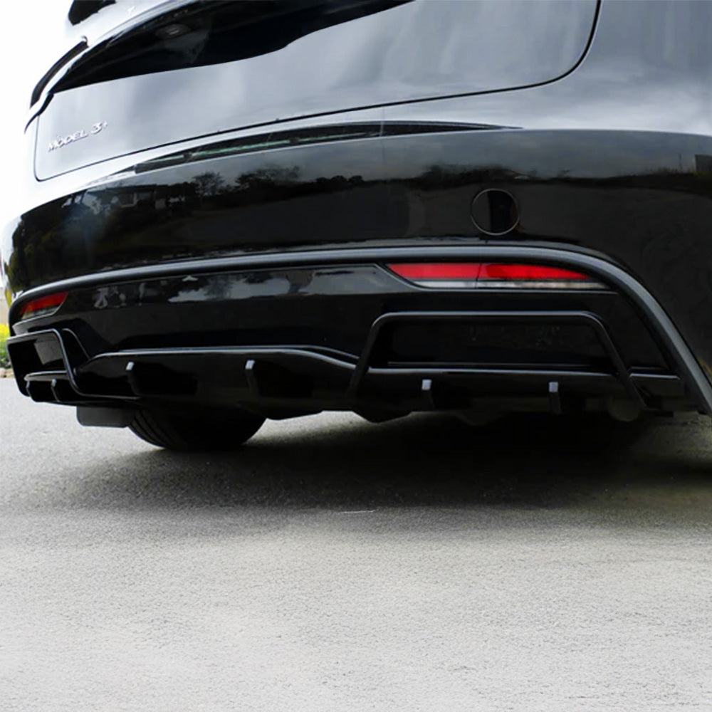 YESLAK Sporty Rear Diffuser For Tesla Model 3 Highland 2024+ – Yeslak