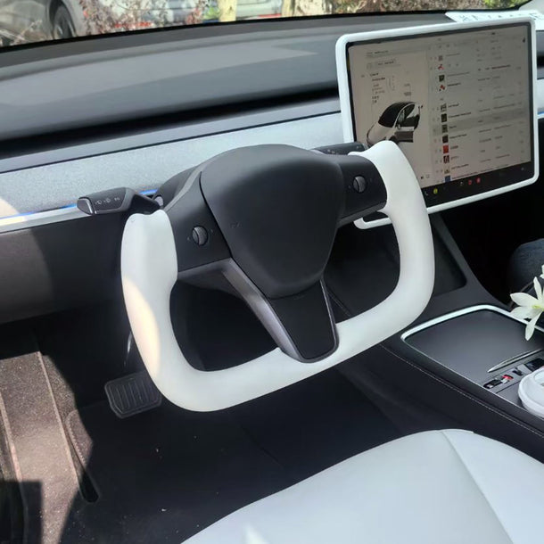Custom Yoke Steering Wheel for Tesla Model 3 & Model Y | Heated ...
