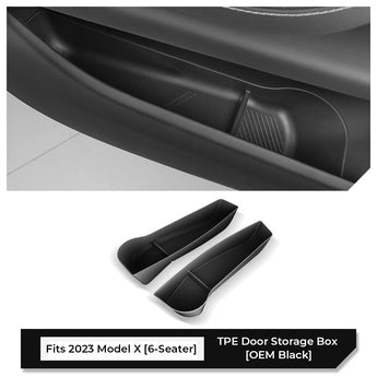 TPE Side Door Storage Box for Tesla 2023 Model X 6-Seater
