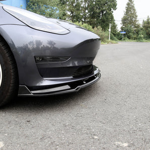 Tesla Model 3 Front Lip Spoiler ABS Plastic (3 Piece)