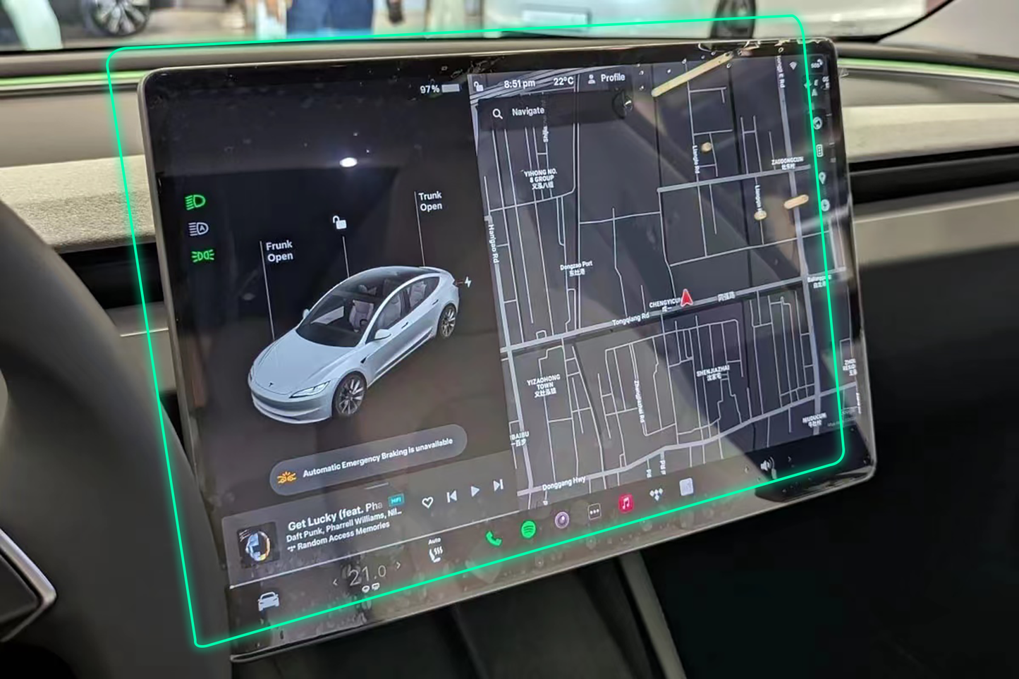 Tempered Glass Screen Protector For New Model 3 Highland 2023+