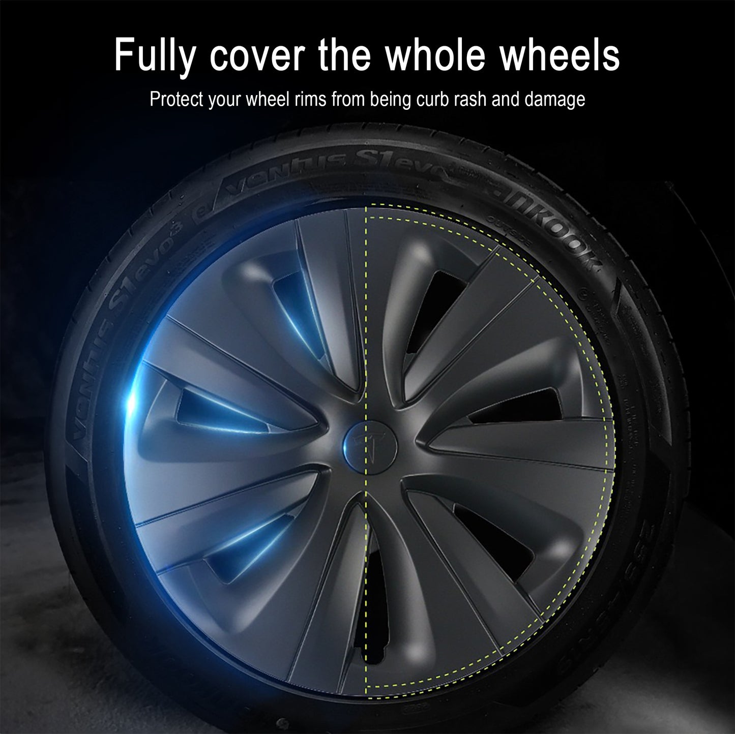 Model S Tempest Wheel Cover For Tesla New Model 3 Highland 18'' Wheels