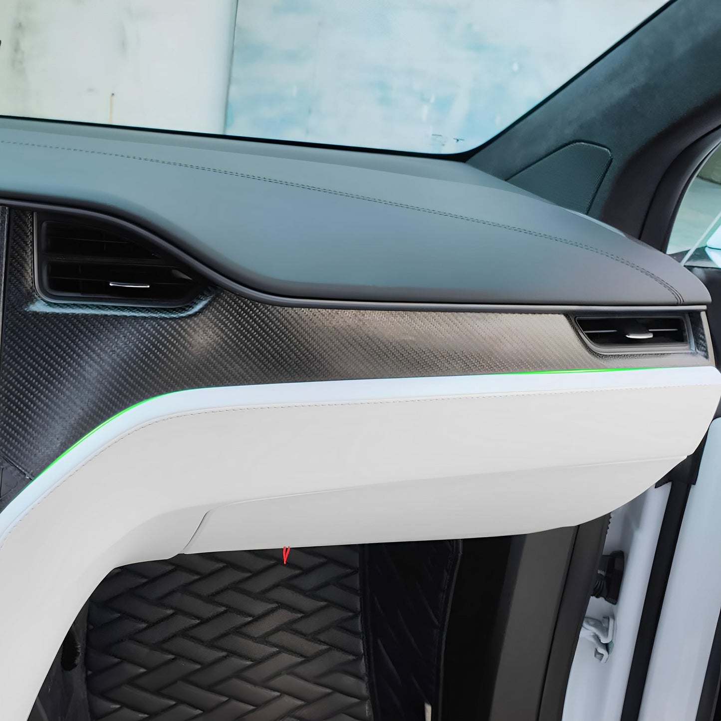 Real Carbon Fiber Dashboard Cover for Tesla Model S/X