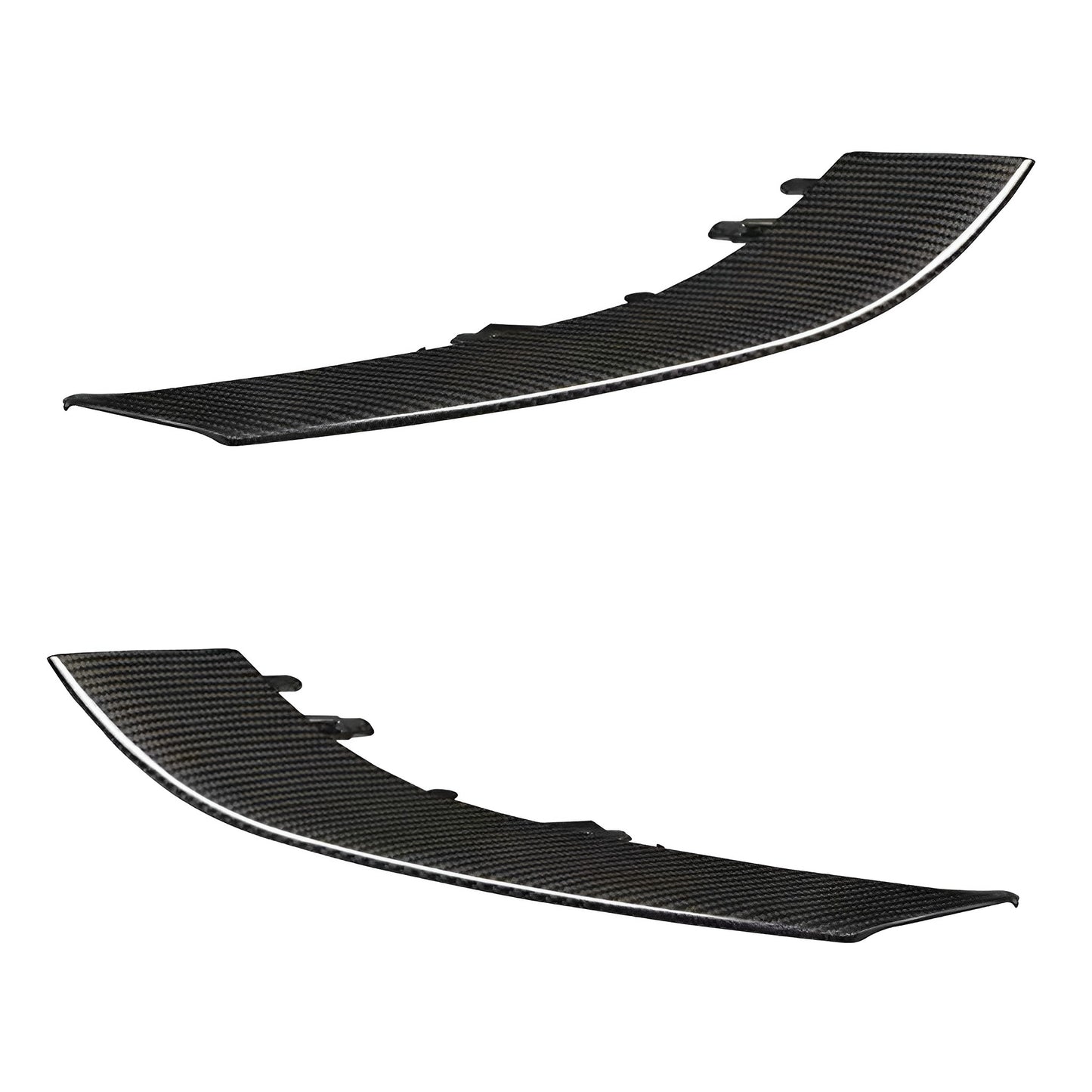 Carbon Fiber Headlight Eyebrow Trim Replacement For Tesla Model 3 & Y