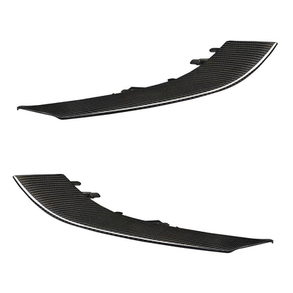 Carbon Fiber Headlight Eyebrow Trim Replacement For Tesla Model 3 & Y