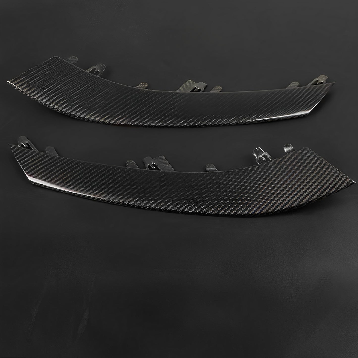 Carbon Fiber Headlight Eyebrow Trim Replacement For Tesla Model 3 & Y