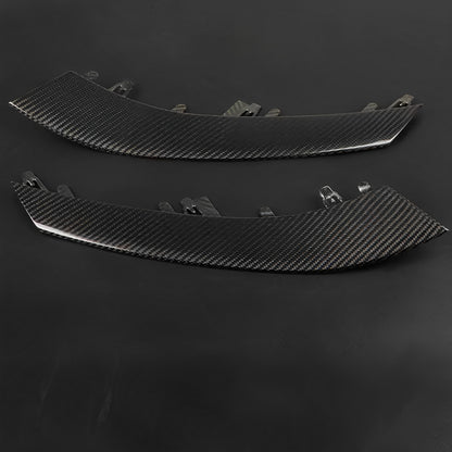 Carbon Fiber Headlight Eyebrow Trim Replacement For Tesla Model 3 & Y