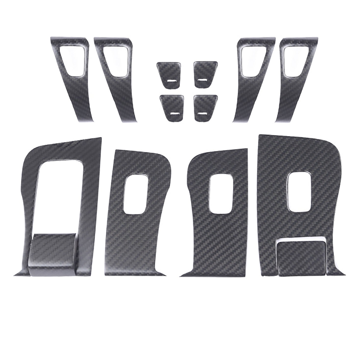 Real Carbon Fiber Window Switch Trim Cover For Tesla Model 3&Y