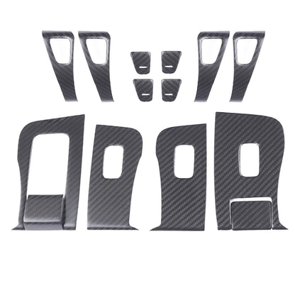 Real Carbon Fiber Window Switch Trim Cover For Tesla Model 3&Y