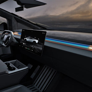 Tesla Cybertruck Blind Spot Alert Upgrade – Advanced LED Safety & Ambient Lighting Enhancement(Pre-order)