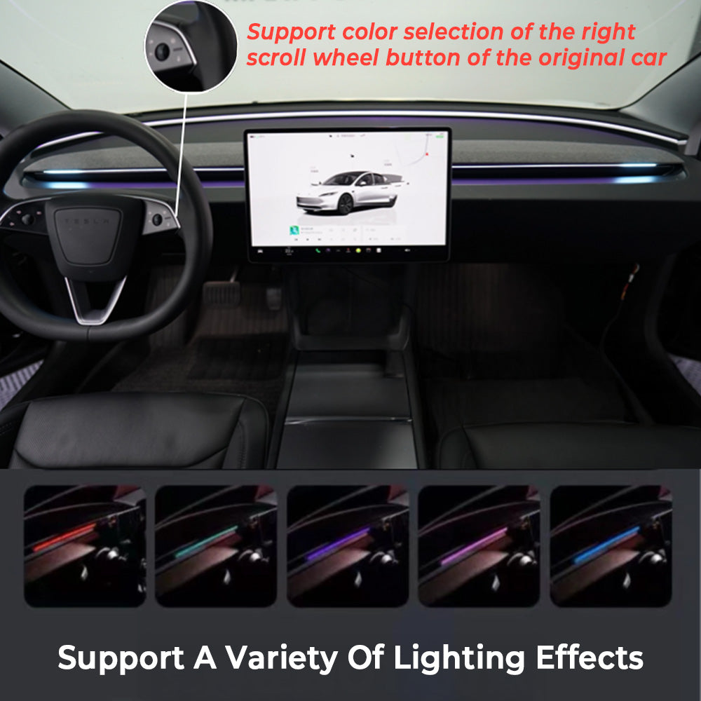 Tesla Model 3/Y LED Ambient Light Kit 2017โ2025+ | RGB & Alerts ...