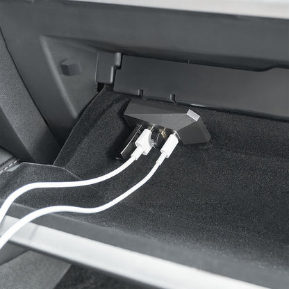 Glove Box USB Hub Multifunctional Docking For Tesla Model 3 / Y