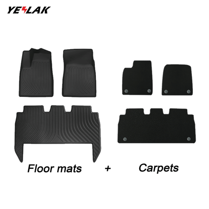 2021-2023 All Weather Floor Mats For Model X (5 Seater)
