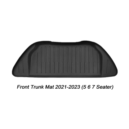 2016-2023 Model X Front Rear Trunk Well Mats