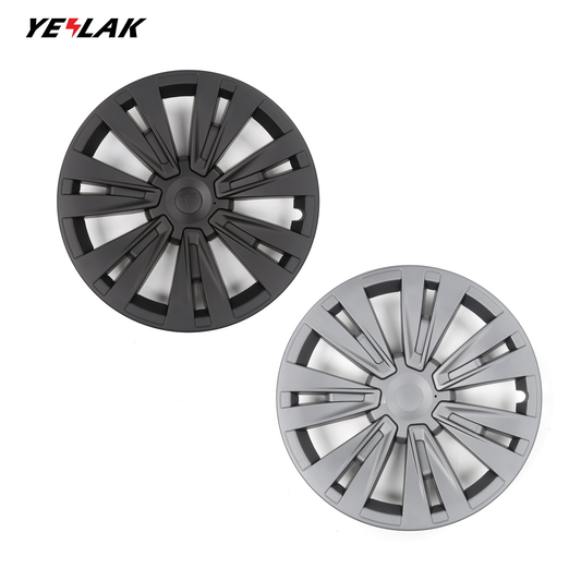 Model X Style Turbine Wheel Covers For Tesla Model Y 19'' Gemini Wheels