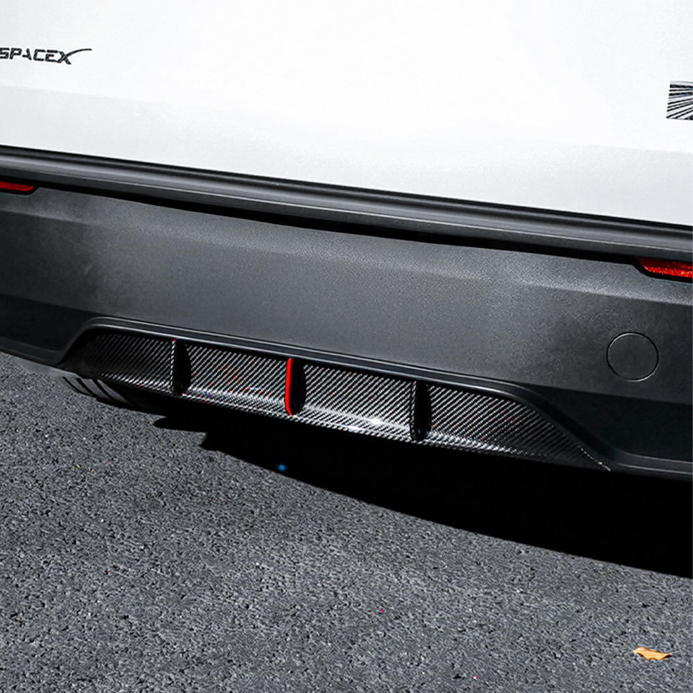 Tesla Model Y Juniper Carbon Fiber Rear Diffuser – Yeslak Tesla Accessories
