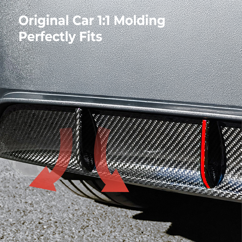 Tesla Model Y Juniper Carbon Fiber Rear Diffuser – Yeslak Tesla Accessories