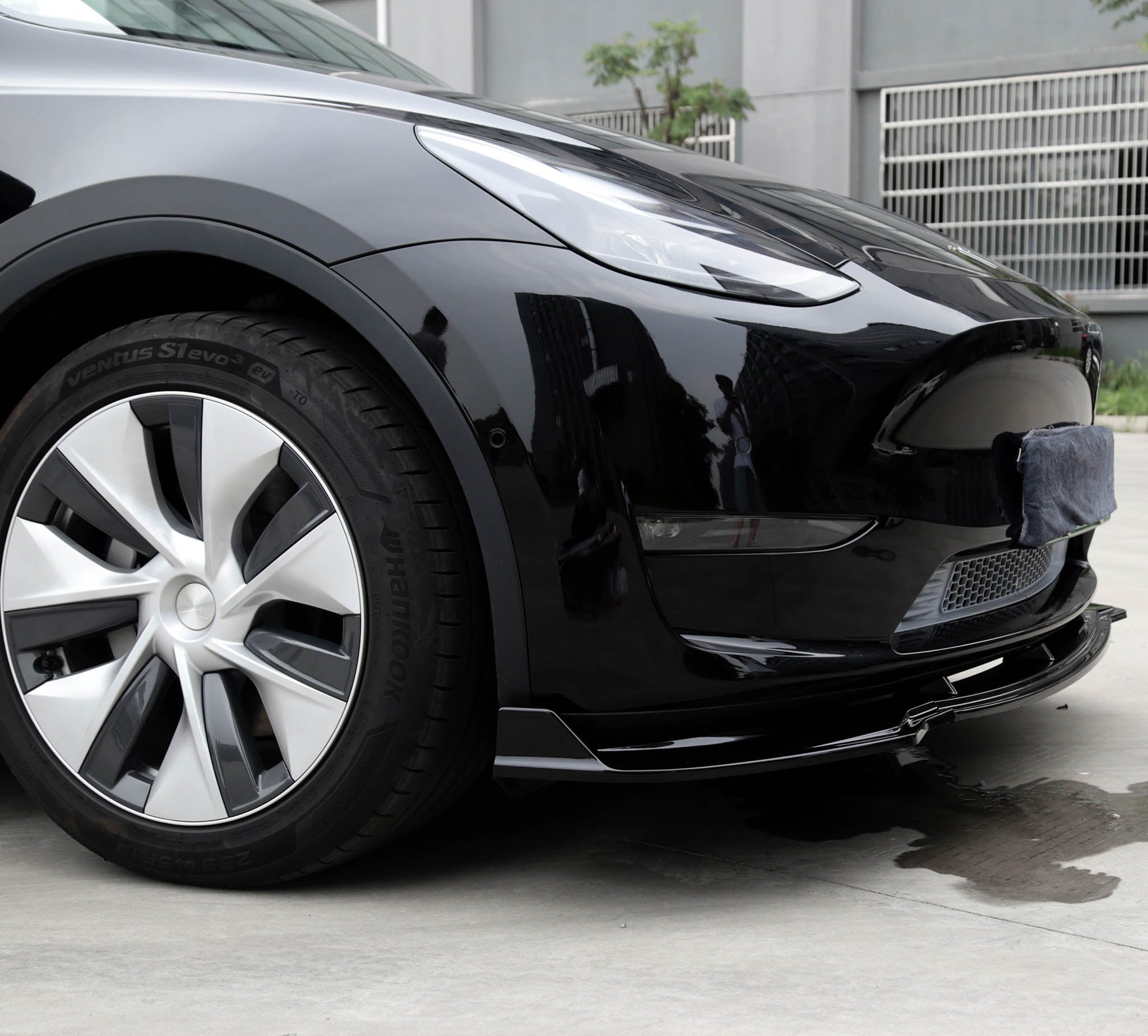 Tesla Model Y Front Lip Spoiler ABS Plastic (3 Piece)