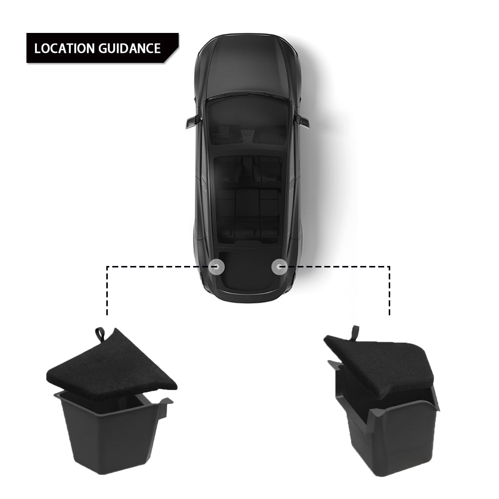 Ywooon Kofferraum Organizer für Tesla Model Y Juniper 2025 Wasserdicht Hintere Kofferraum Aufbewahrungskörbe Seitenbox mit Deckel Innenzubehör (2 Stück Ywooon Kofferraum Organizer für Tesla Model Y Juniper 2025 Wasserdicht Hintere Kofferraum Aufbewahrungskörbe Seitenbox mit Deckel Innenzubehör (2 Stück
