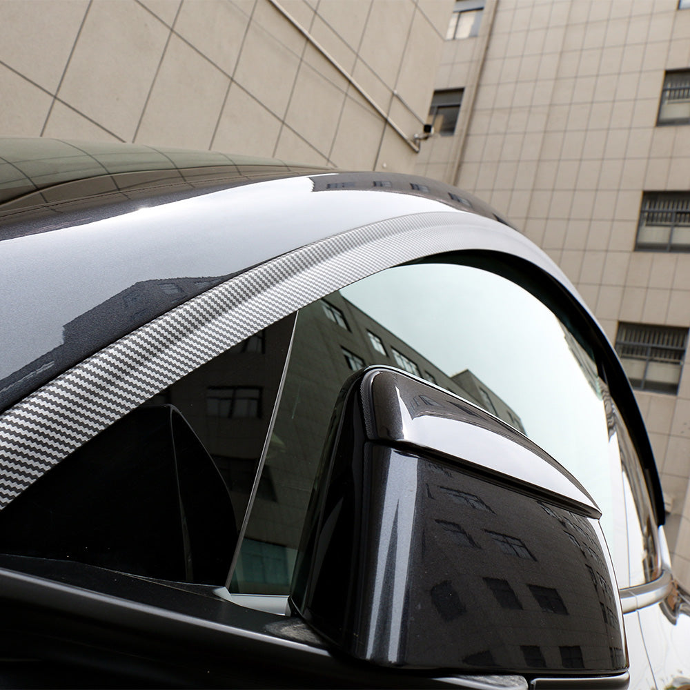 Persiennes De Fenêtre Latérale Arrière Pour Tesla Model Y 2019-2023 - 2PCS ABS Style Sportif Bright Black - Accessoires Voiture Élégantes Et Aération