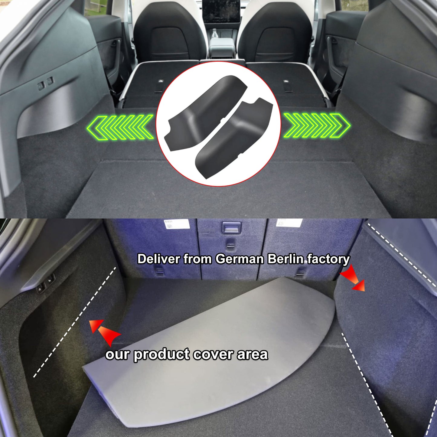 Trunk Side Protection Cover for Tesla Model Y (5 Seater)