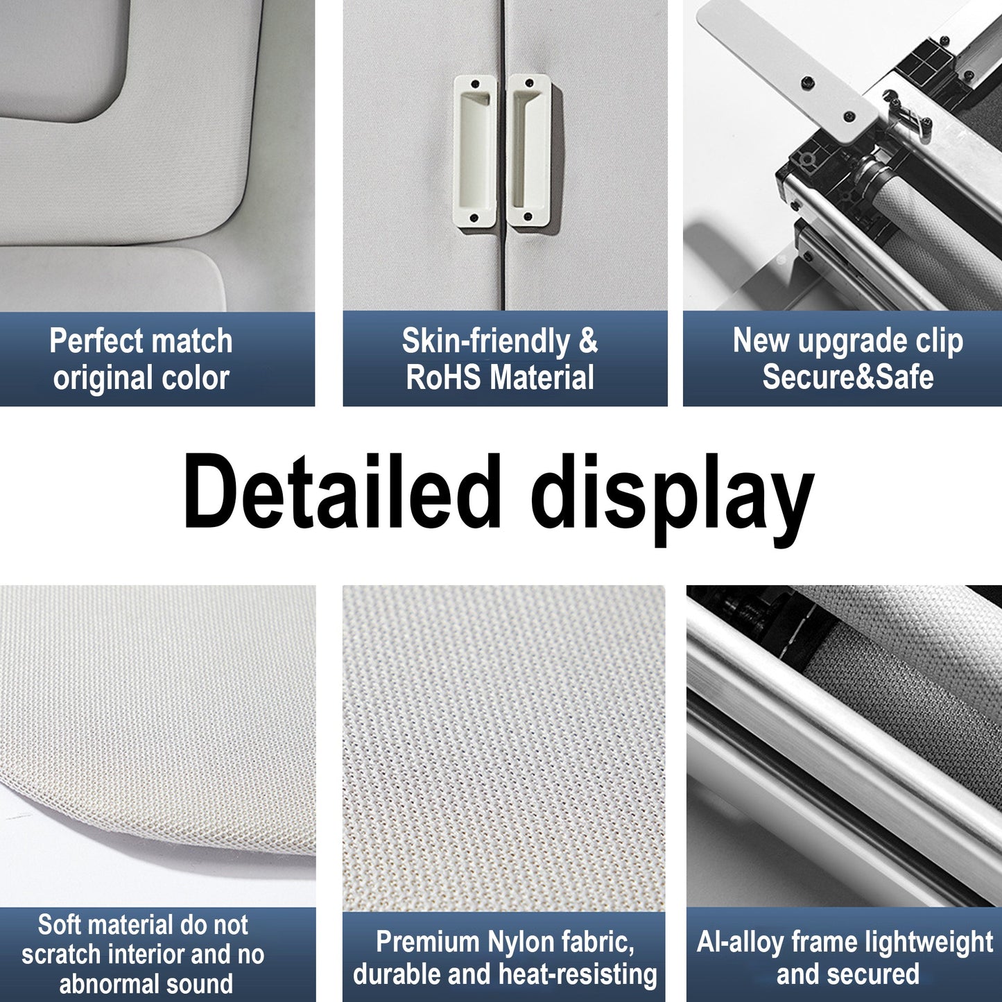 Yeslak Retractable Sunroof Shade for Tesla Model Y/3