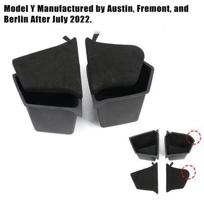 Rear Trunk Side Storage Bins for Tesla Model Y (5-7 Seater)
