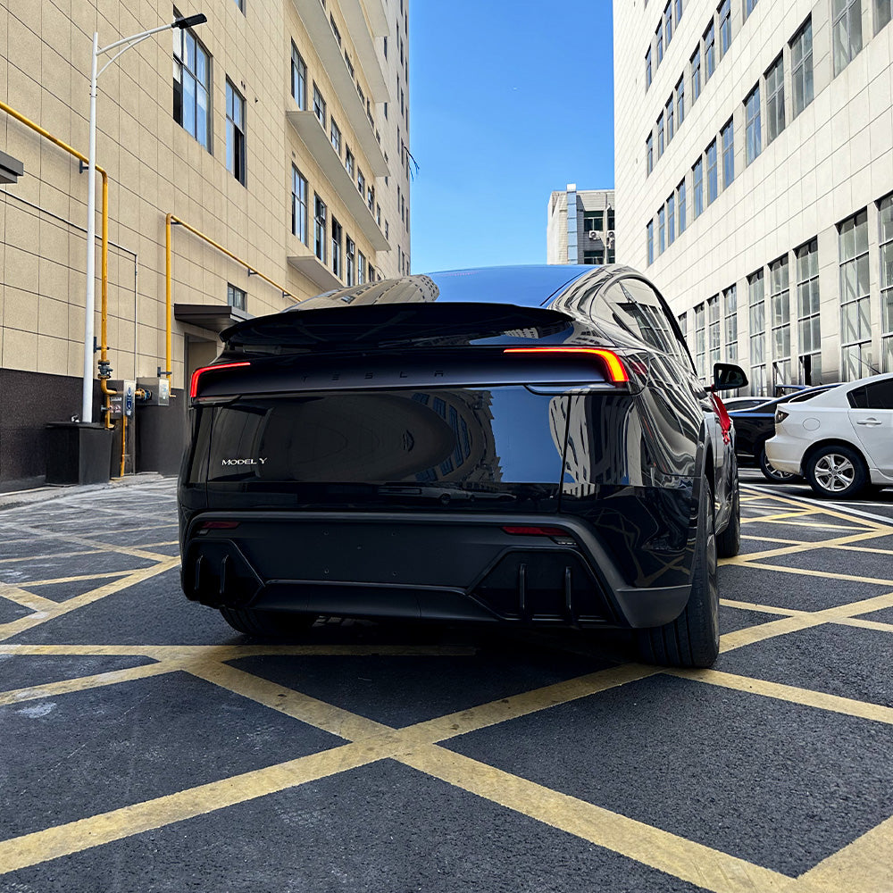 Tesla Model Y Rear Design Rear Diffuser for 2026+ Tesla Model Y Juniper – Sporty Aerodynamic ABS ...