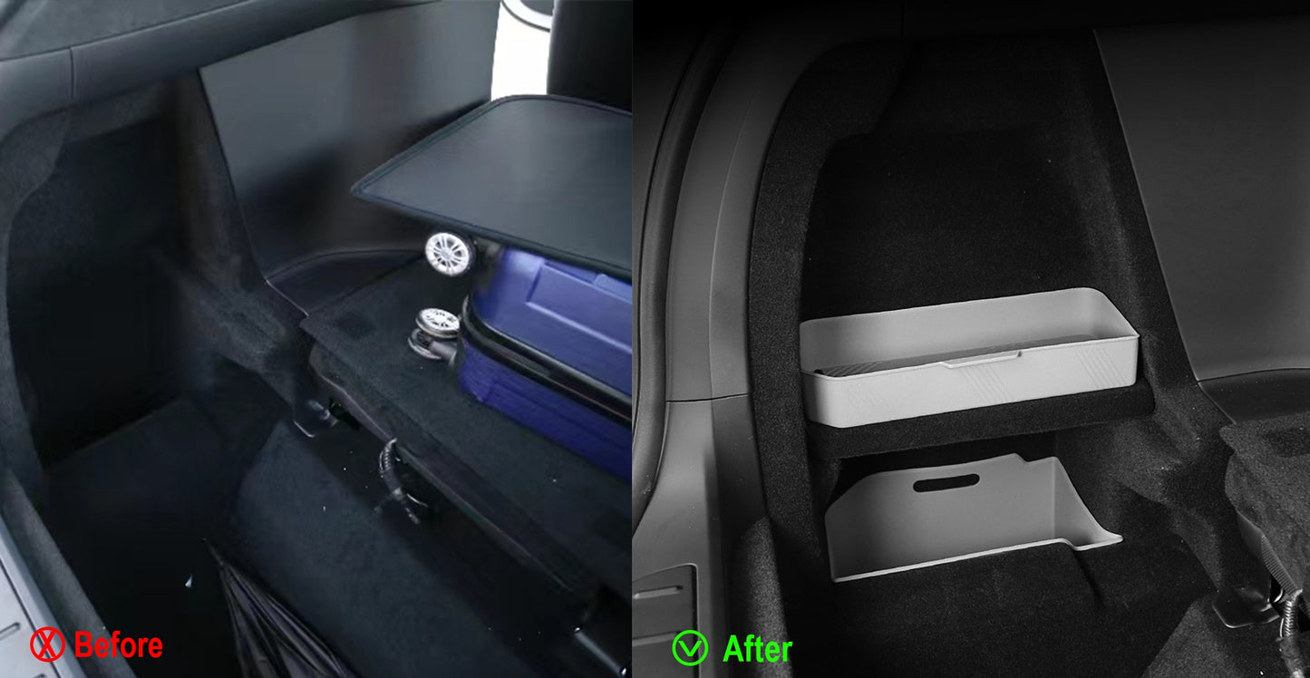 Rear Trunk Side Storage Box for Tesla Refreshed Model X 2021+ (3PCS)
