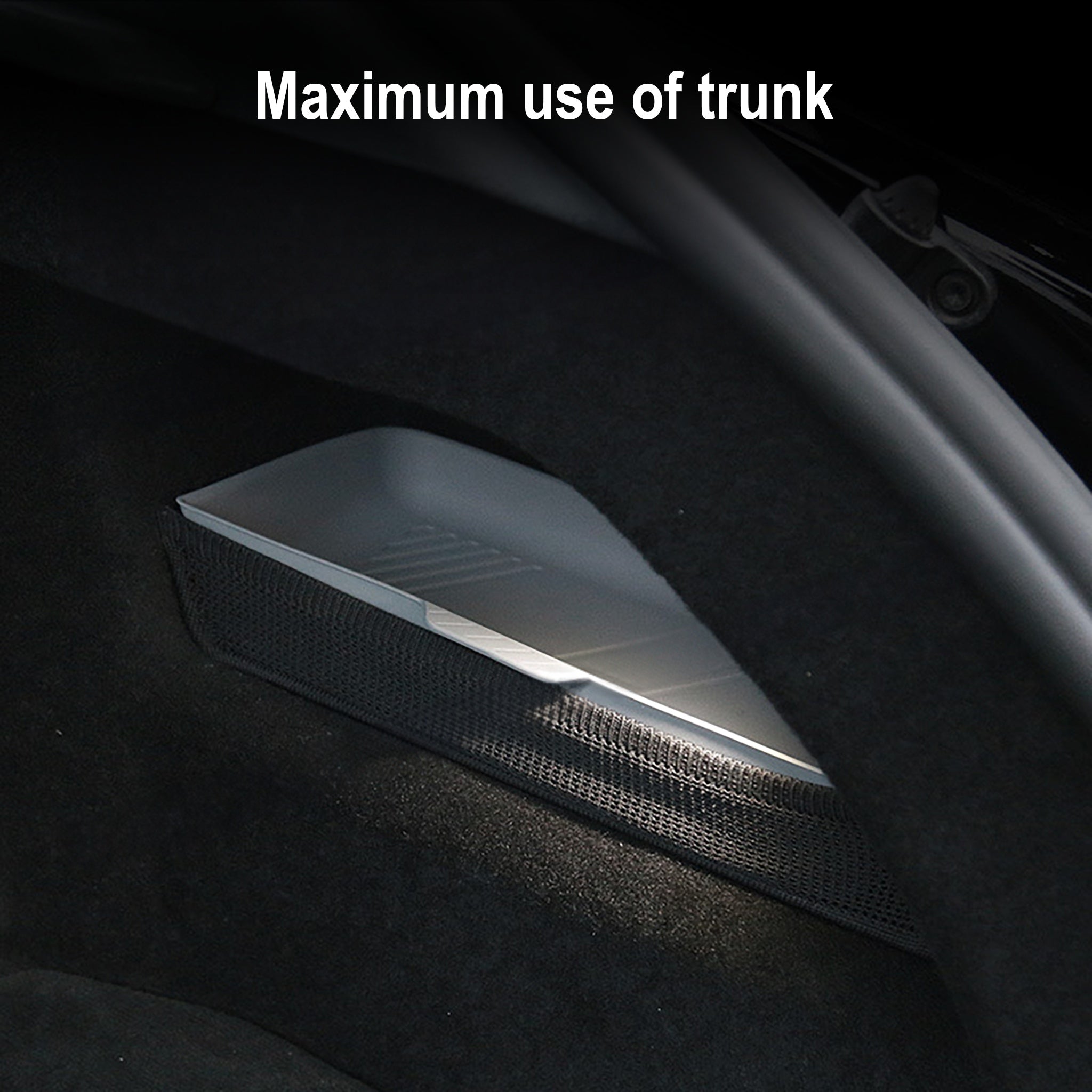 Rear Trunk Side Storage Box for Tesla Refreshed Model S 2021+