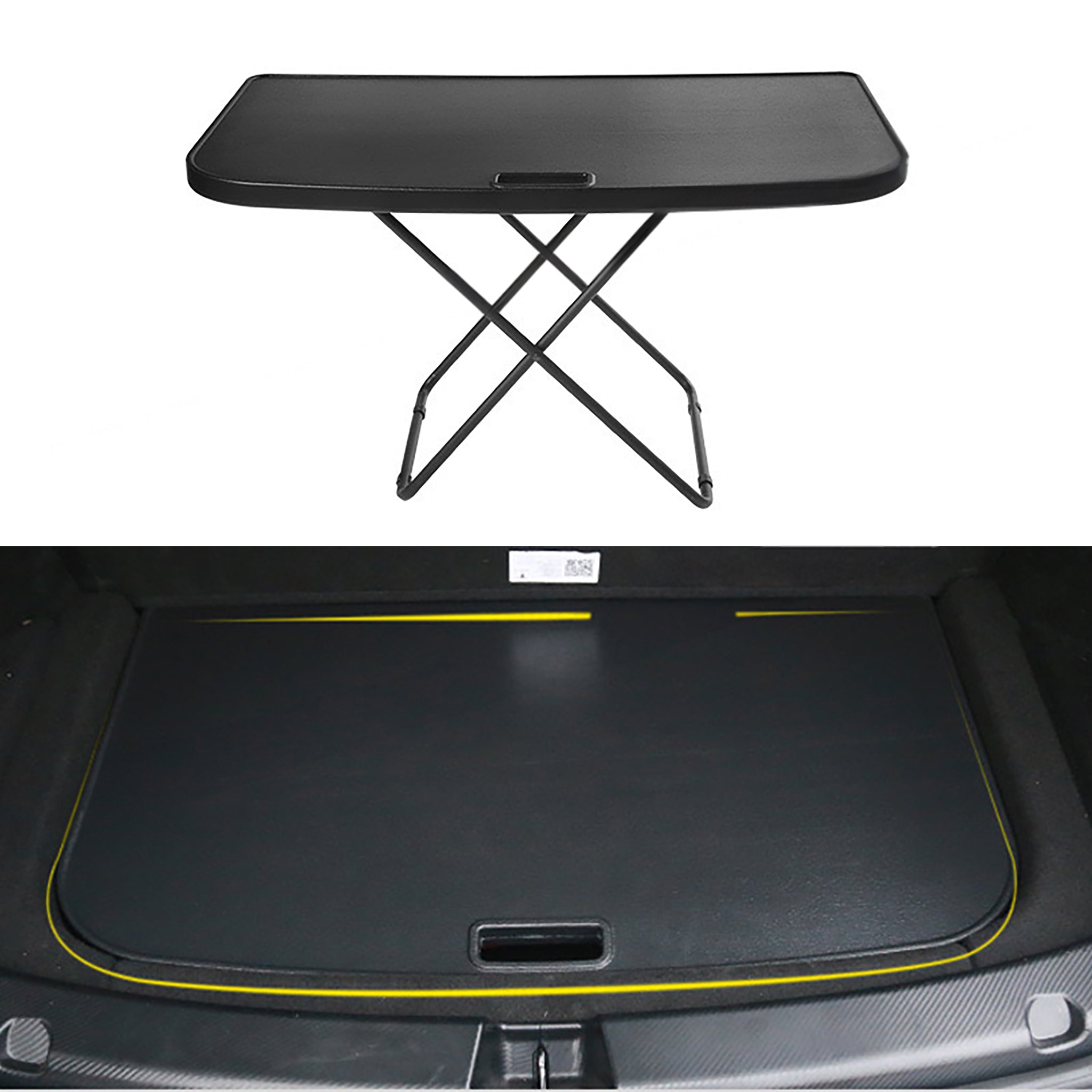 Tesla Vip Table Tesla Model 3 & Y Sub-Trunk Portable Camping Table – Hidden Foldable T ...