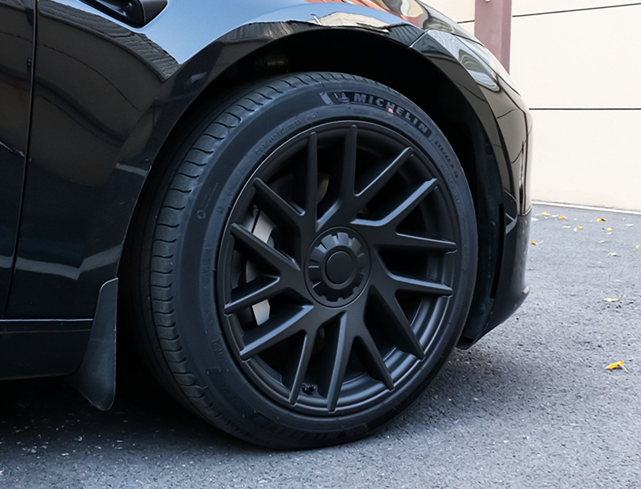 4 Cache-Moyeux Tesla Model 3 Highland 2024 65mm – Autocollants Centre De Roue Noirs Élégants Et Résistants