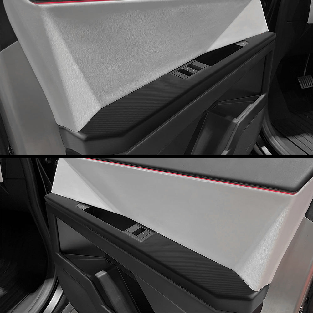 Tesla Cybertruck Carbon Fiber Door Armrest Covers – Premium Autoclave-Grade 2x2 Twill Weave