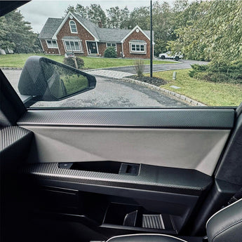 Real Dry Carbon Fiber Door Panel Covers for Tesla Cybertruck | Prepreg Autoclave