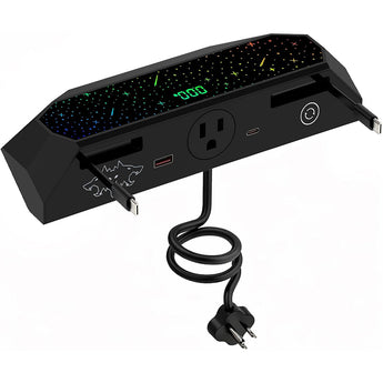 Tesla Cybertruck Center Console Multi-Ports USB Hub  with Retractable Cables