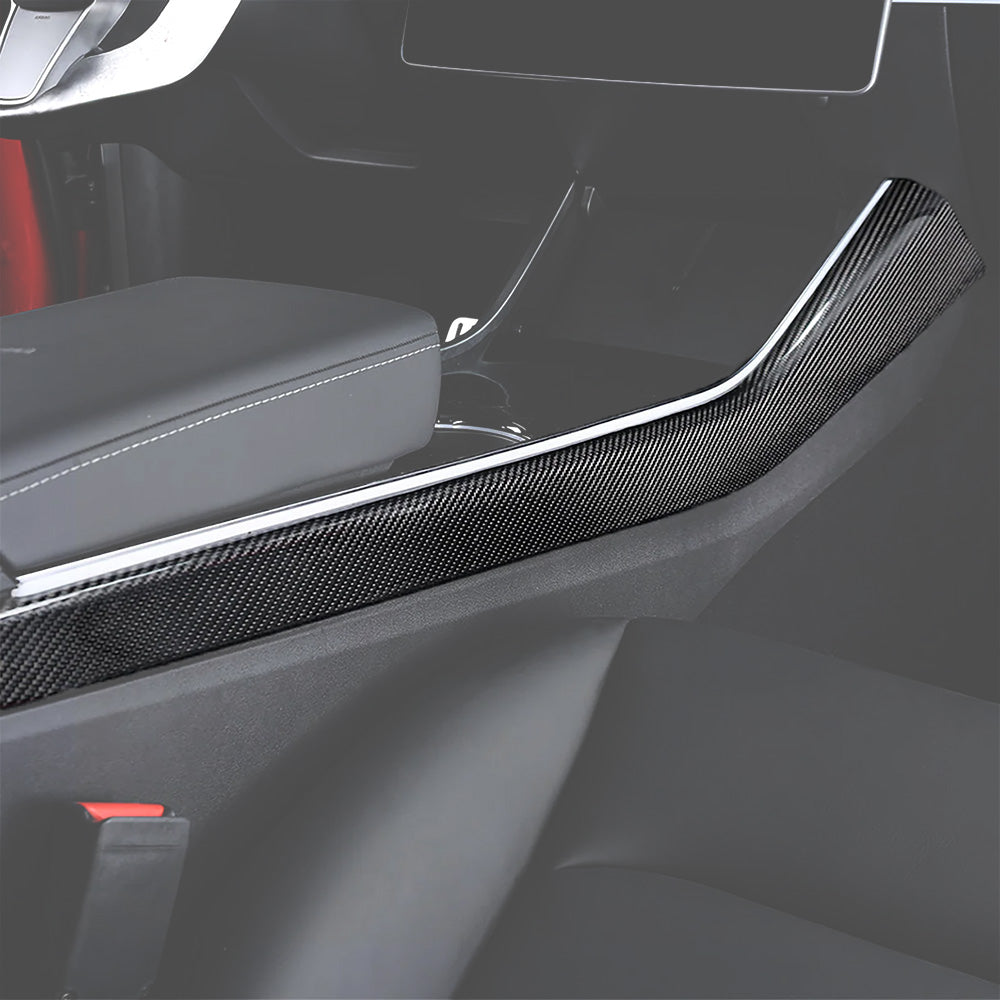 Tesla Model 3/Y Premium Real Carbon Fiber Center Console Trim Upgrade | Luxury Interior Enhancement
