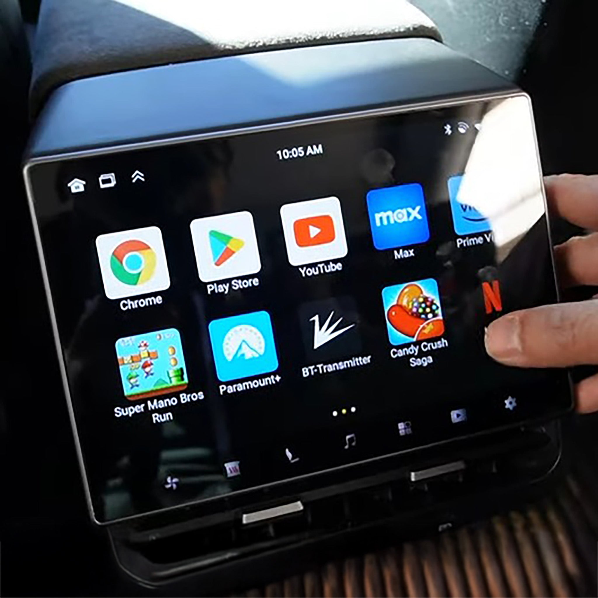 Tesla Model 3 & Y 8.6-Inch Rear Entertainment Screen – HD Display, Gaming, Streaming, and Comfort Controls