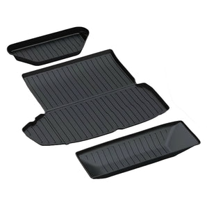 Tesla Model S All-Weather Floor Mats & Cargo Liners (2021–2025+) – Full Set for Front, Rear, and Lower Trunk